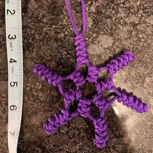 Paracord Holiday Star or Snowflake Decoration